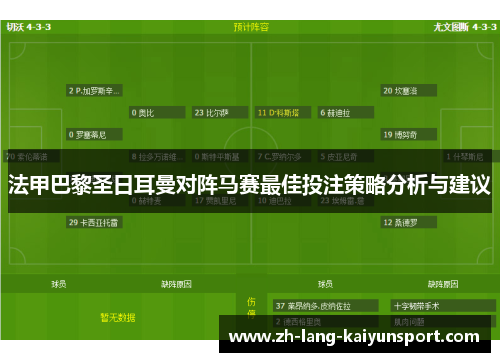 法甲巴黎圣日耳曼对阵马赛最佳投注策略分析与建议